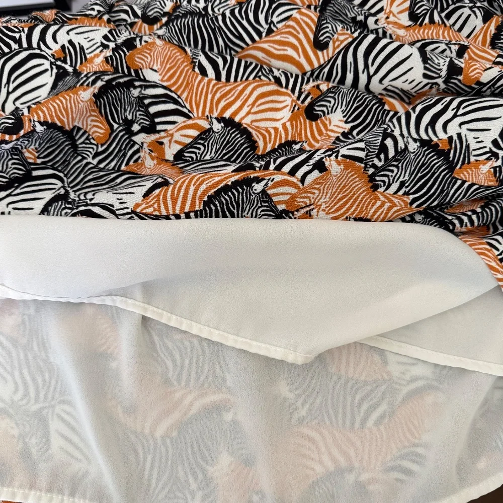 ANTHROPOLOGIE PORRIDGE ZEBRA SKIRT L - Picture 8 of 10